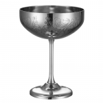 Metalinė taurė, Martini kokteilių taurės, Vario spalvos nerūdijantis plienas su raižytu ra&scaron;tu 270ml