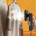 Nauja rankena Elektrinis garinis lygintuvas Buitinis Atnaujintas Mažas lygintuvas kelionėms Lygintuvas Mini Garinis Ne&scaron;iojamas lygintuvas drabužiams black