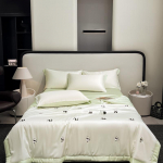 Princesės vasarinė antklodė Korėjieti&scaron;ka mink&scaron;ta Plautas &scaron;ilkas Pilnas siuvinėjimas Tencel Vėsi antklodė Moterims Mergaitėms Vasarai Antklodė Patogus patalynė Only Quilt 200x230cm