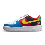 UNO x Nike Air Force 1 Low GS 50-mečio Vaikų sportbačiai Balti Geltoni-Zest Universiteto Raudoni DO6634-100 35.5