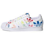 Adidas Superstar Allover Trefoil - Balti Daugiaspalviai Unisex Kedai Debesėlio Baltumo Metalinis Auksas H00183 36⅔