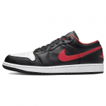 Air Jordan 1 Low White Toe Vyri&scaron;ki sportbačiai Juodi Ugnies Raudonumo 553558-063 45