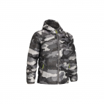 Under Armour Kelnės su gobtuvu, kamufliažinės, trumpomis rankovėmis, treniruočių, striukė su pūkais, vyri&scaron;ka striukė, pilka 1383435-294 L