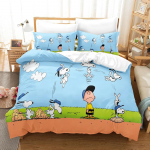 Snoopy mielas spaudinys patalynės komplektai antklodė lovos uždangalas užvalkalas pagalvės užvalkalas 2-3 dalių komplektai vaikams suaugusiems namų dekoras AU Single 140x210cm