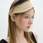 Ruda skrybėlaitė [lankelis] Sulankstoma fasinatorė - &Scaron;iaudinė BEIGE