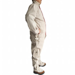 Karvės odos suvirintojo striukė: Atsparus kar&scaron;čiui, Apsaugantis nuo nudegimų, Apsauga nuo lankinio suvirinimo, Izoliuota oda suvirintojams.