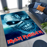 3D Geležinių Merginų Muzikos Grupės Meninis Kilimas-Takelis Miegamajam Svetainei Sofai Namų Durų Takelis Dekoras, Didelis Vaikams Neslystantis Grindų Takelis 70x100cm( 27x39in )