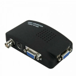 BNC į VGA S-Video keitiklio dėžutės adapteris bendraa&scaron;is vaizdo įra&scaron;as į VGA monitorių, rodomas signalas juoda