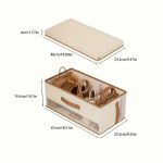 1 vnt. skaidri organizatoriaus dėžutė - Apsaugota nuo dulkių, taupanti vietą laikymui spintoje, vonios kambaryje, prie&scaron;kambaryje - Tvirtos plastikinės konstrukcijos