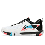 Li Ning Saga 2 Lite badmintono bateliai, žemakulniai, unisex, balti, AYTT003-2, neslystantys, atsparūs trinčiai 36