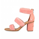 UGG Del Rey Fluff Heel Suede Auk&scaron;takulnės Basutės Moteri&scaron;kos Vy&scaron;nių Žiedų Rožinės 1095489-LNT 39