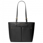 Michael Kors Mk Jet Set Madinga Laisvalaikio Vienspalvė Su Logotipu Rankinė Moteri&scaron;ka tote Juoda 35F3GTVT8B-BLACK Basic Set (Bag+Dust Bag)