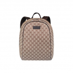 Gucci Vintažinio Logotipo Audinio Ir Odos Kuprinė Unisex Kuprinės Ebono Ruda 449906-KY9NN-9873 Regular Edition,Basic Set (Bag+Dust Bag)