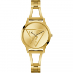 GUESS Lola Auksinio Metalo Moteri&scaron;kas Kvarcinis Laikrodis W1145L3 auksas