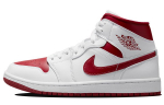 Air Jordan 1 Mid 'White Pomegranate' Moteri&scaron;ki BQ6472-161 36.5
