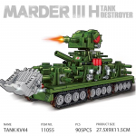 Tankų Pasaulis Animacinis Mastelinis Modelis Statybinių Blokelių Rinkinys KV44 Carl Monstras Tankas ir Galutinis Leviatanas Karinis &Scaron;arvuotas Transporto Priemonė Karas Plyta