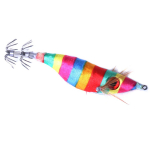 Hengjia Luminous Squid Jig Lazeriniai krevečių masalai su 3D Big Eyes 5 vnt / partijoje kalmarų žvejybos &scaron;viesa