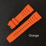 Raudona Juoda Žalia Pilka Oranžinė Geltona Balta Mink&scaron;ta silikoninė guminė laikrodžio apyrankė Richard Watch Mille RM011 RM050 Įgulos dirželio apyrankė With black clasp