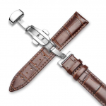 Laikrodžio apyrankė 18mm 19mm 20mm 21mm 22mm 24mm Calf Natūralios odos laikrodžio apyrankė Alligator grūdėta laikrodžio dirželis, skirtas Tissot Seiko 23mm