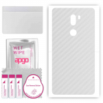 apgo Protective Skin Sticker for the back compatible with Xiaomi Mi 5s Plus, Wrap Film, Foil, Vinyl - Pattern Transparent Carbon