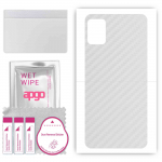 apgo Protective Skin Sticker for the back compatible with Cubot Note 7, Wrap Film, Foil, Vinyl - Pattern Transparent Carbon