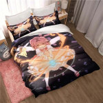Anime Cardcaptor Sakura Patalynės komplektas ir antklodės užvalkalas Miegamojo antklodės užvalkalai Viengulis Dvivietis Karali&scaron;ko dydžio Antklodės užvalkalas Namų tekstilė 70x133cm 2pcs