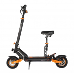 &bdquo;Kukirin G2 MAX 1000W&ldquo; elektrinis paspirtukas, maksimalus greitis 55 km/h, 70 km atstumas, 48 ​​V 20,8 Ah, 10 colių visureigio padangos, sulankstomas, LCD ekranas, IP54, galinių ratų pavara 48V 1000W 20Ah oranžinė/juoda
