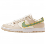 Nike Dunk Low &Scaron;viesiai dramblio kaulo spalvos Aliejaus žalumos Moteri&scaron;ki kedai Kreminės baltos spalvos Lazerinės oranžinės spalvos FQ6869-131 35.5