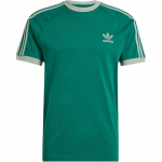 Adidas Originals Adicolor Classics 3 juostelės Mados mink&scaron;ti universalūs trumparankoviai mar&scaron;kinėliai Vyri&scaron;ki vir&scaron;utiniai drabužiai Academy-Green JN7017 XL