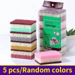 5/10 vnt. Didelio tankio kempinė valymo &scaron;luostė indų plovimo &scaron;luostė neriebaluojanti virtuvės ir maitinimo reikmenys kempinė &scaron;epetys puodui dubeniui 5PCS