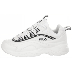 FILA Ray Repeat Oda Patogūs Universalūs Žemi Tėčio Batai Moteri&scaron;ki Sneakeriai Juodi Balti 5RM00816_112 37.5