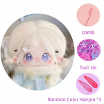 20cm Pakeičiamų drabužių pliu&scaron;inis žaislas Miela saldi mergaitė Gimtadienis Kawaii Saldi mergaitė Balti garbanoti plaukai Pliu&scaron;inė įdaryta lėlė Kūnas Dovana Lėlės 20CM