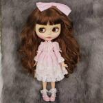 ICY DBS Blyth lėlė 1/6 bjd lėlė su lankstomu kūnu, derinys, įskaitant suknelę, batus, parduodama, 30 cm anime žaislas black