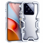 &Scaron;arvuotas varžtas Metalinis rėmas Atsparus smūgiams dėklas Xiaomi 14 13 Pro 13t 13 Ultra Aliuminio buferio dėklai Didelio atsparumo Fundas for xiaomi 14 pro sidabras