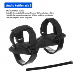 Dviračio lipdukų tvirtinimo dirželiai Plento dviračių važiavimo įranga Vandens butelio laikiklis Vandens puodelio laikiklis Lipduko garso laikiklis juoda