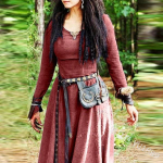 Moteri&scaron;ka mada Viduramžių ilgomis rankovėmis didelė suknelė, chalatas, senovinė pasakų elfų suknelė, renesansinė keltų vikingų rūbai, fantastiniai balių suknelės M