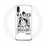 Coque pour Huawei P20 Lite One Piece Manga affiche de recherche Blanche balta