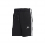 Adidas Vyri&scaron;ki &scaron;ortai su siuvinėtu elastingu juosmeniu, dryžuoti, tiesūs, kvėpuojantys, juodi IC9435 L