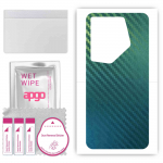 apgo Protective Skin Sticker for the back compatible with Tecno Camon 20 Pro , Wrap Film, Foil, Vinyl - Pattern Carbon Chameleon CAKA1