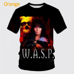 Y2K Drabužiai Naujas Stilius W.A.S.P. 3D spausdintas mar&scaron;kinėlis vyrams moterims vasarai hip-hop unisex kasdienis mar&scaron;kinėlis Harajuku apvalaus kaklo vir&scaron;us 5XL