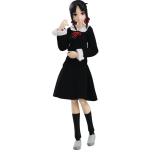 figma Kaguya-sama nori kariauti Kaguya Shinomiya Neapdorotas ABS ir PVC dažytas kilnojamas paveikslas M06780 black