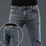 Vyri&scaron;ki Džinsai Kelnės Suvarstomos Džinsinės Kelnės Juodos Kelnės Skinny Slim Hip Hop Sportinė Apranga Elastinga Juosmuo Vyri&scaron;kos Kelnės 28