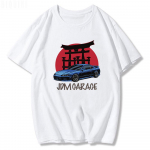 JDM mar&scaron;kinėliai Vyri&scaron;ki CARAGE Del Sol Japoni&scaron;ki gatvės drabužiai Vintažinės medvilnės Initial D Print Vasaros laisvalaikio Harajuku mar&scaron;kinėliai trumpomis rankovėmis vyrams L