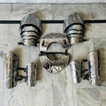 Moteri&scaron;kas viduramžių plieno &scaron;arvų komplektas Rankų darbo gotikinio riterio kostiumas, LARP, Cosplay rekonstrukcija Apsauginė įranga