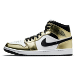 Air Jordan 1 Mid SE Metallic Gold Vyri&scaron;ki kedai Juodi Balti DC1419-700 44