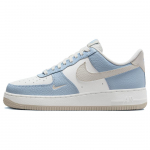 Nike Air Force 1 Low Light Armory Blue moteri&scaron;ki sportbačiai su &scaron;viesiai mėlyna spalva, summit baltumo spalva. 41