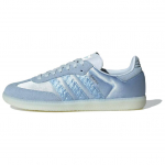 Adidas Originals Samba Og Satin Batai Patogūs Klasikiniai Madingi Universalūs Plonas Padas Patvarūs Žemi Slidinėjimo Batai Moteri&scaron;ki Batai Mėlyni HQ5160 36⅔