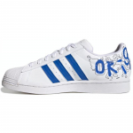 Adidas Originals Superstar Jaukūs Atsparūs Dilimui Laisvalaikio Riedlenčių Batai Balti Mėlyni Unisex 'Balti Mėlyni' Sportbačiai GW5784 35⅔