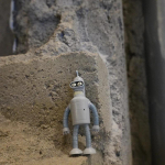 Futuramals Benders AloaMars Futuristinis Robotas Plastikinis Modelis Veiksmo Figūrėlė Ornamentas Periferinis Kolekcionuojamas Mažas Dovana