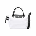 Longchamp Le Pliage Energy 25 Mygtukas Užtrauktukas Drobė Oda Koldūno Formos Pečių Kryžmai Ne&scaron;iojama Didelė Rankinė Mažos Moteri&scaron;kos Rankinės Juoda Balta 1512HSR007 Basic Set (Bag)